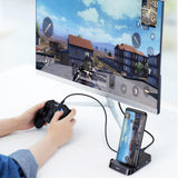 Maxbell 7 in 1 USB Type-C HUB HDMI SD/TF Docking Station Phone Holder Power Adapter