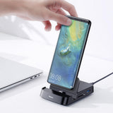 Maxbell 7 in 1 USB Type-C HUB HDMI SD/TF Docking Station Phone Holder Power Adapter