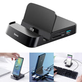 Maxbell 7 in 1 USB Type-C HUB HDMI SD/TF Docking Station Phone Holder Power Adapter