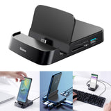 Maxbell 7 in 1 USB Type-C HUB HDMI SD/TF Docking Station Phone Holder Power Adapter