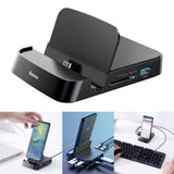 Maxbell 7 in 1 USB Type-C HUB HDMI SD/TF Docking Station Phone Holder Power Adapter