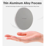 Maxbell Wireless Charger 10W for Samsung Galaxy S9 S8 S8 Plus Note 8 Note 5 S7 Edge Silver