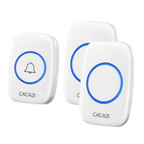 Maxbell Wireless LED Doorbell Waterproof Electric 300m Door Chime Kit US White