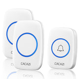 Maxbell Wireless LED Doorbell Waterproof Electric 300m Door Chime Kit US White