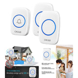 Maxbell Wireless LED Doorbell Waterproof Electric 300m Door Chime Kit US White