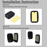 Maxbell Wireless LED Doorbell Waterproof Electric 300m Door Chime Kit EU Black