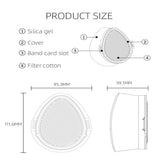Maxbell Silicone Anti-splash Filter Mask Outdoor Protective Face Mask