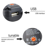Maxbell 2.1A 30W 3V 4.5V 5V 6V 7.5V 9V 12V AC DC Charger USB Port Power Adapter