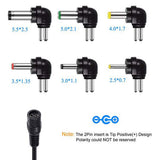 Maxbell 2.1A 30W 3V 4.5V 5V 6V 7.5V 9V 12V AC DC Charger USB Port Power Adapter