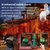 Maxbell 1080P HD Waterproof Outdoor PTZ Wifi Security Camera Night Vision USPlug 16G