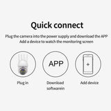 Maxbell 1080P HD Waterproof Outdoor PTZ Wifi Security Camera Night Vision USPlug 16G