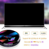 Maxbell Android 9.0 BT4.0 2.4G/5G Dual Wifi HDMI 2.1 H96 Max X3 TV H265 3D