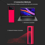 Maxbell Mini Cool Bluetooth Wireless Laser Projection Virtual Keyboard Rose Gold