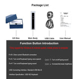 Maxbell Mini Cool Bluetooth Wireless Laser Projection Virtual Keyboard Rose Gold