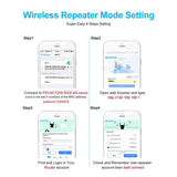 Maxbell AC1200Mbps WIFI Repeater&Dual Band 2.4G& 5G Wireless Range Extender