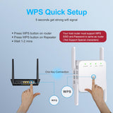 Maxbell AC1200Mbps WIFI Repeater&Dual Band 2.4G& 5G Wireless Range Extender