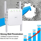 Maxbell AC1200Mbps WIFI Repeater&Dual Band 2.4G& 5G Wireless Range Extender