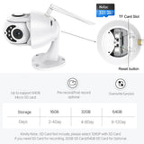 Maxbell 1080P WIFI Two-Way PTZ Control Outdoor IP Dome Camera 2MP Waterproof AP Mode