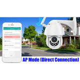 Maxbell 1080P WIFI Two-Way PTZ Control Outdoor IP Dome Camera 2MP Waterproof AP Mode