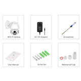 Maxbell 1080P WIFI PTZ IP Speed Dome Camera 2MP Audio Record IP66 IR Home Security