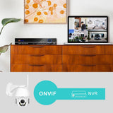 Maxbell 1080P WIFI PTZ IP Speed Dome Camera 2MP Audio Record IP66 IR Home Security