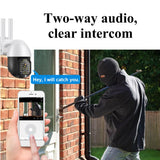 Maxbell 1080P WiFi IP Security PTZ Camera Outdoor Two-Way Audio US Plug