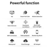 Maxbell 1080P WiFi IP Security PTZ Camera Outdoor Two-Way Audio US Plug