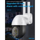 Maxbell 1080P WiFi IP Security PTZ Camera Outdoor Two-Way Audio US Plug