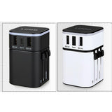 Maxbell Travel Adapter International Power Charger Plug Converter 2-USB Type-C White