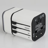 Maxbell Travel Adapter International Power Charger Plug Converter 2-USB Type-C White