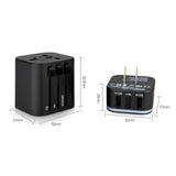 Maxbell Travel Adapter International Power Charger Plug Converter 2-USB Type-C White