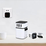 Maxbell Travel Adapter International Power Charger Plug Converter 2-USB Type-C White