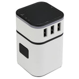 Maxbell Travel Adapter International Power Charger Plug Converter 2-USB Type-C White