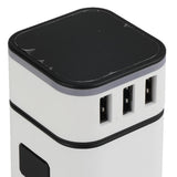 Maxbell Travel Adapter International Power Charger Plug Converter 2-USB Type-C White