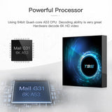 Maxbell Quad Core Smart Media Player Digital STB 4GB+32GB EU Plug Single Frequency