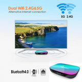 Maxbell 32/64/128GB STB S905X3 Quad Core WiFi BT 2.4/5G 8K Media 4+32g UK Plug
