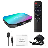 Maxbell 32/64/128GB STB S905X3 Quad Core WiFi BT 2.4/5G 8K Media 4+32g UK Plug