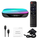 Maxbell 32/64/128GB STB S905X3 Quad Core WiFi BT 2.4/5G 8K Media 4+32g UK Plug