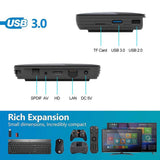 Maxbell 32/64/128GB STB S905X3 Quad Core WiFi BT 2.4/5G 8K Media 4+128g EU Plug
