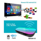 Maxbell 32/64/128GB STB S905X3 Quad Core WiFi BT 2.4/5G 8K Media 4+128g EU Plug