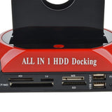 Maxbell HDD Docking Base SATA IDE Dual USB 2.0 Clone Hard Drive Card Reader AU plug