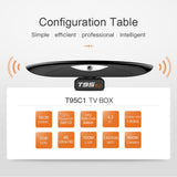 Maxbell 2G+16G STB T95C1 Octa Core WiFi BT 2.4G/5G 4K Media Player US Plug