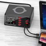 Maxbell QC 3.0 Charging 8-USB Ports Dock Station Qi Wireless Fast Charger AU Plug
