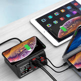 Maxbell QC 3.0 Charging 8-USB Ports Dock Station Qi Wireless Fast Charger AU Plug