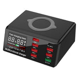 Maxbell QC 3.0 Charging 8-USB Ports Dock Station Qi Wireless Fast Charger AU Plug
