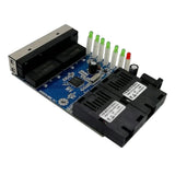 Maxbell Ethernet Converter Switch 4*RJ45 2* Fiber SC Single Mode US Plug Mainboard