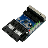 Maxbell Ethernet Converter Switch 4*RJ45 2* Fiber SC Single Mode US Plug Mainboard