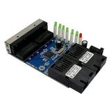 Maxbell Ethernet Converter Switch 4*RJ45 2* Fiber SC Single Mode US Plug Mainboard