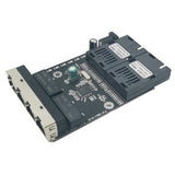 Maxbell Ethernet Converter Switch 4*RJ45 2* Fiber SC Single Mode US Plug Mainboard