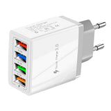 Maxbell USB Power Adapter Home Wall Charger EU Plug for Phones Charger Grey+White